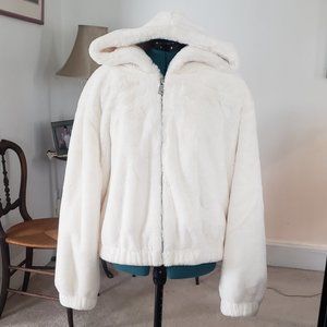 Lulu's Faux Fur Hooded Jacket
